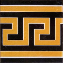 Armada Çini 20x20 Cm Ks 71 Zincir Desen Kütahya İznik Çini Bordür