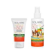 Solaris Sebum Balance Yağlı Ciltler İçin Güneş Kremi SPF50+ 50 ML + Nemlendirici Çocuk Güneş Spreyi SPF50+ 150 ML