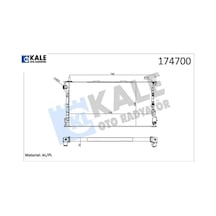 Motor Su Radyatoru Connect 1.8tdcı 75ps 90ps 110ps 02 Klımalı 2 Sıra Al Pl Kale Radyatör 4t168005ga/ 8t168005bb/ 1365996