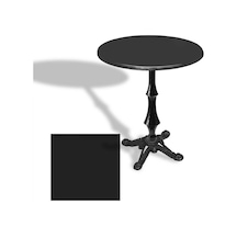 Çipa 1012 Döküm Ayak Yuvarlak Masa Çap 80cm - Werzalit, Wermodin Ve Allzalit Tabla - Siyah Çok Renkli Çipa 1012 Döküm Ayak Yuvarlak Masa Çap 80cm - Werzalit, Wermodin Ve Allzalit Tabla - Siyah Çok Renkli