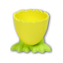 4 Adet Birden Plastik Eğlenceli Ayaklı Yumurta Takımı Asorti Sarı - 919252974 Sarı