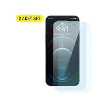 Baseus Crystal 0.3mm İphone 12 Pro Max Tempered Ekran Koruyucu 2 Adet Set- 5775