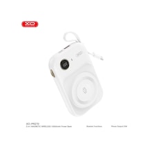 Magsafe Uyumlu Type-c Kablolu Powerbank Pr270 22.5w 10.000mah Cep Bataryası Mobil Enerji Yedek Güç Çok Renkli