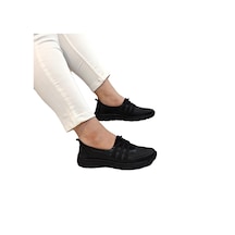 Voyager 8278 Siyah Hakiki Deri Çok Hafif Bayan Ayakkabı Siyah