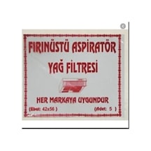 Fırın Üstü Bez Aspiratör Yağ Filtresi Asp Filitre 5 Adet - 545385809