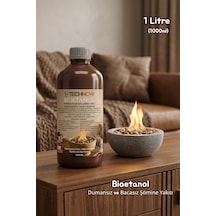 Technow 1000ml Kokusuz Ve Dumansız Yüksek Kaliteli Bioetanol Şömine Yakıtı 1 Litre
