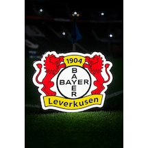 Bayer Leverkusen 04 Tasarımlı Dekoratif Aydınlatma Gece Lambası Çok Renkli
