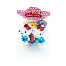 Biem Hello Kitty Lastik Toka Mavi Gold/gümüş