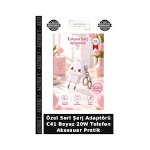 Özel Seri Şarj Adaptörü C41 Beyaz 20w Telefon Aksesuar Pratik