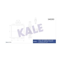 KALE OTO Radyatör 346260 Kalorifer Radyatörü Polo V 02- Polo V Fox 05- / A1 / Cordoba Ibiza IV V Ibiza 02-10 / Fabia 00-10 Roomster 06- Brazıng