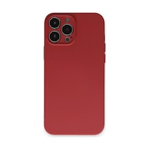 Apple iPhone Uyumlu 13 Pro Kılıf Nano İçi Kadife Silikon - Kiremit Ym327927