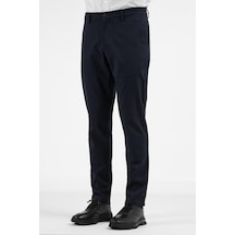 İmza Lacivert Yan Cep Düz Paça Pamuklu Comfort Fit Chino Casual Pantolon 1003255159 Lacivert