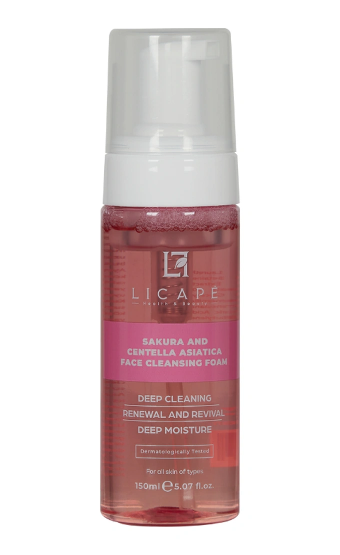 Licape Sakura Ve Centella Asitica Yüz Temizleme Köpüğü 150 ml