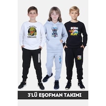 Fyk Kids Erkek Çocuk Eşofman Takımı 3'lü Set Çok Renkli