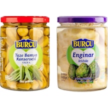Burcu Enginar Ve Bamya 550 Gr Cam 2 Li Paket