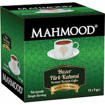 Mahmood Coffee Şekerli Hazır Türk Kahvesi 12 x 9 G