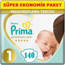 Prima Premium Care Bebek Bezi 1 Numara Yenidoğan 140 Adet Süper Ekonomik