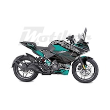 Bajaj Rs200 K'night Model Parçalı Motosiklet Kaplama Sticker Etiket Modeli