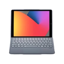 Ers T5506d İpad 10.2 9.nesil Kılıf Palermo Ledli Klavyeli Standlı Tablet Kılıfı - Siyah Diğer