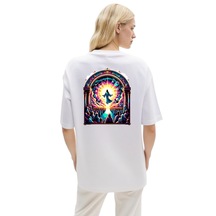 Cennet Oversize Unisex T-shirt Beyaz