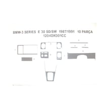 Bmw E30 1987-1991 10 Parça Torpido Kaplama Renk Beyaz