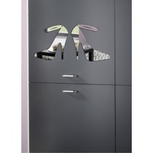 M3 Decorium Topuklu Ayakkabı Ayna Gümüş