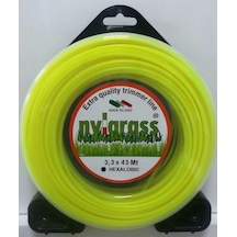 Nylgrass Motorlu Tırpan Misinası 3.3mm 6 Köşe 43 Mt