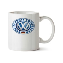 Volkswagen Logo İki Tarafı Baskılı Kupa Bardak Çok Renkli