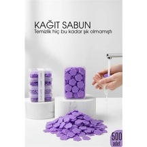 Parfümlü Elde Eriyen Kağıt Sabun - 500 Lü Paket Sihirli Sabun Hijyenik Seyahat Kutusu 722444
