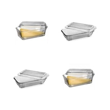 Tereyağlık Kahvaltılık Cam Saklama Kabı 4'lü Set 97711 Şeffaf