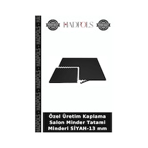 Özel Üretim Kaplama Salon Minder Tatami Minderi Siyah-13 Mm