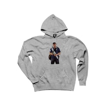 GTA Blue Thief Man Gri Kapşonlu Sweatshirt Hoodie Gri