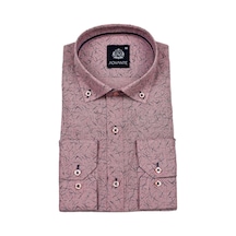 Erkek Uzun Kol Silim Fit Gömlek Bgl-st01688 Pembe