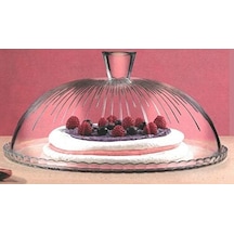 Pasabache Cam Kek Cam Cloche Kek Standı Pasta Kubbe Plaka Kapağı 32 Cm Desen Açık Bej Pasabache Cam Kek Cam Cloche Kek Standı Pasta Kubbe Plaka Kapağı 32 Cm Desen Açık Bej