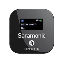Verici Başına 6 Saate Kadar Pil Ömrü İle Blink900 Serisi Alıcılar İçin Saramonic Blink900 Mini Kablosuz Mikrofon Verici.