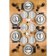 Nido Mounta 24 Parça 6 Kişilik Porselen Yemek Seti