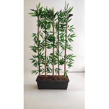 Rüzgar Yapay Çiçekçilik 100 Cm 5 Li Bambu Ağacı Yeşil