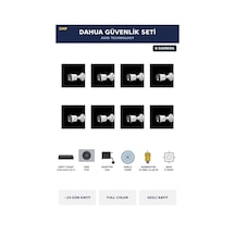 8 Kameralı 5mp Güvenlik Kamera Seti 5mp Full Color Sesli Bullet Dış Mekan 4tb 23 Gün Kayıt 33438723