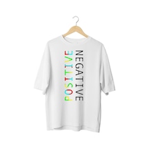 Panda Baskı Tekstil Positive-negative Özel Baskılı Tshirt Beyaz