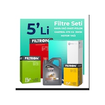 Filtron Hyundai Accent Era 1.5 Dizel Filtre Bakım Seti Castrol Motor Yağlı (2006-2012) 5 Li
