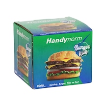 2000 Adet Burger Kılıfı Hamburger, Tost Ve Sandviç Kağıdı Fast Food Paket Servis Ambalajı