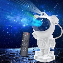 Astronot Projektör Bluetooth Bağlantılı Ve Uzaktan Kumandalı Ambians Gece Lambası Uzay Efektli Galaksi Ve Yıldız Yansıtma 12cm X 22cm Mxs-003 Mxs-003 Enerji Sınıfı A+ 10 Parça Siyah