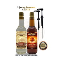 Premıum Karamel - Beyaz Çikolata Aromalı Kahve Şurubu 750 Ml X 2 Adet Diğer