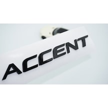 Accent Bagaj 3m 3d Siyah Abs Yazı Logo Hyundai İle Uyumlu