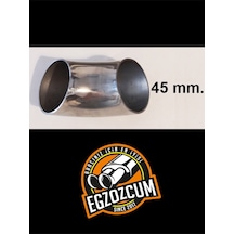 Paslanmaz Krom Dirsek Boru 45 Mm. Isıya Dayanıklı