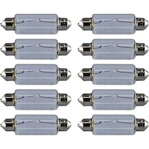 10 Adet 12V 15W Sofit Ampul 44mmX13mm