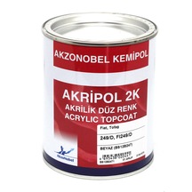 Akzonobel Akripol 2k Düz Renk-beyaz-249/d - Fı249/- 1 Lt.