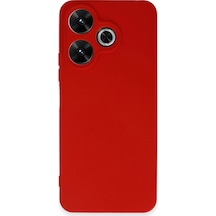 Newface - 625 - Xiaomi Redmi 13 4g Kılıf First Silikon - Edntrend - - Kırmızı