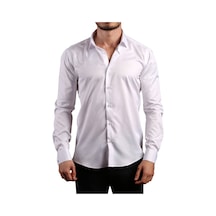 Dicotto Beyaz 8 Drop Ekstra Uzun Kol Dar Kesim Micro Kumaş Kol Düğmeli Slim Fit Erkek Gömlek - 197-1 001 Dicotto Beyaz 8 Drop Ekstra Uzun Kol Dar Kesim Micro Kumaş Kol Düğmeli Slim Fit Erkek Gömlek - 197-1 001
