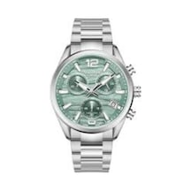 Quantum Pwg1259.300 Quartz Çelik Gri Yeşil Kadran Safir Cam 41 Mm Erkek Kol Saati Gri
